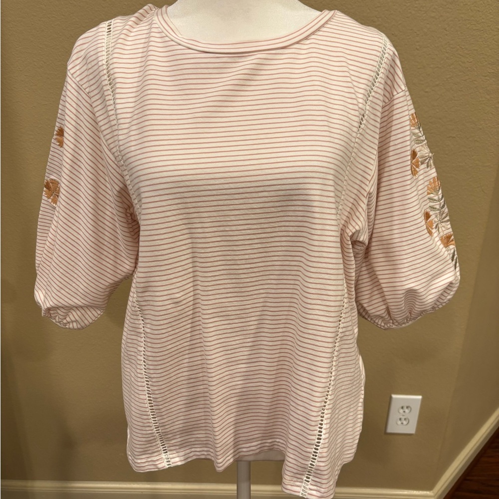 Striped Pink Women's Top